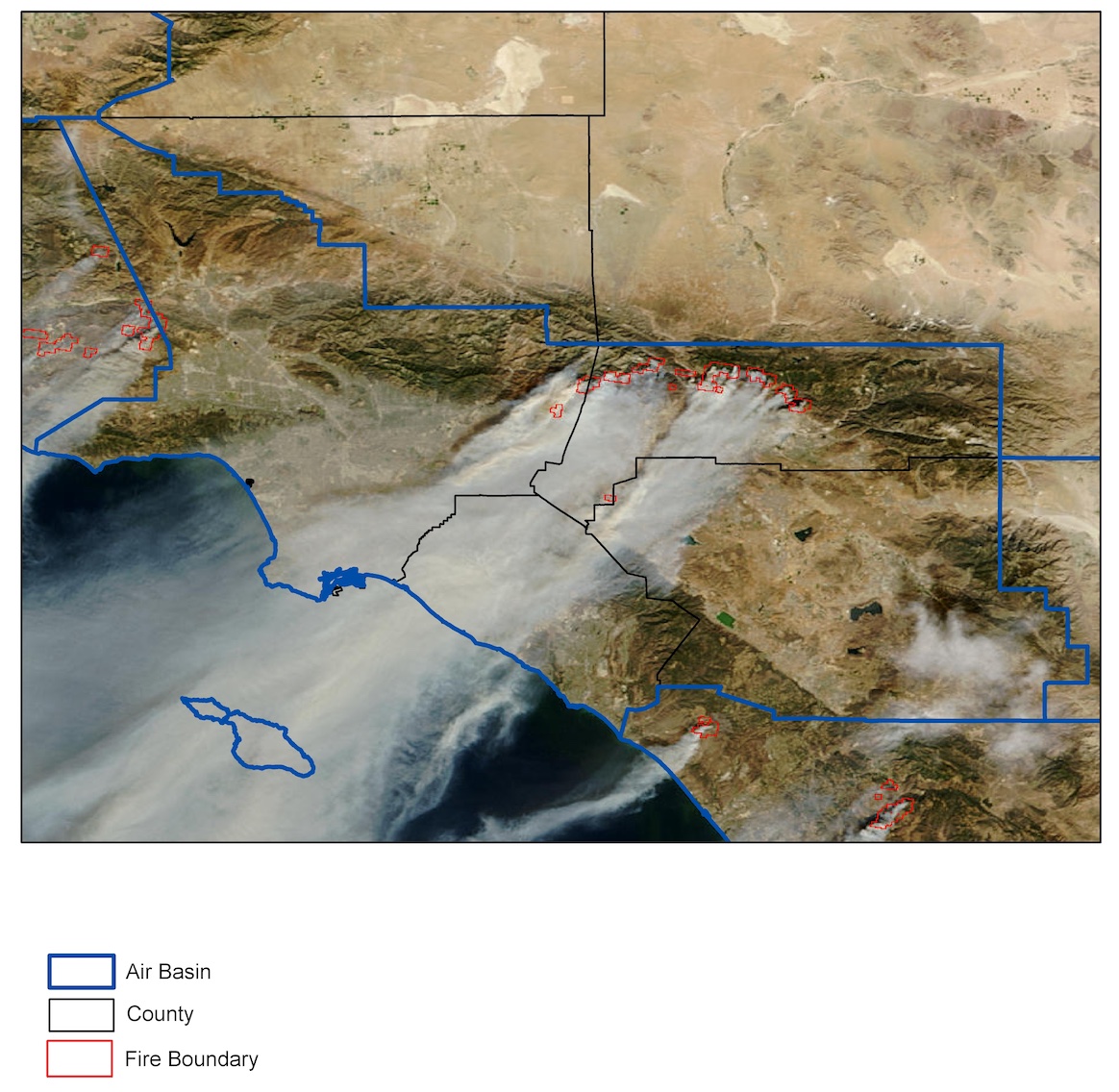 Combined Data on Wildfires and Health