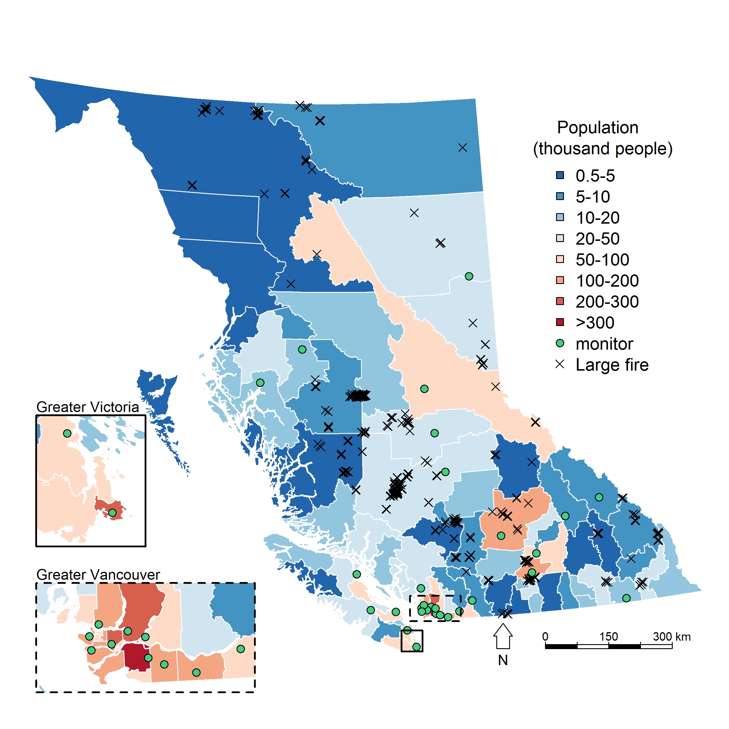 Combined Data on Wildfires and Health